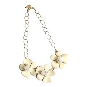 vintage gold flower necklace